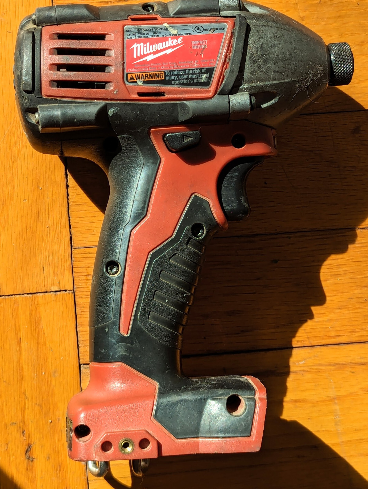 Milwaukee 2650-20 1/4&Prime; Hex Impact Driver 18V Cordless SEE NOTE ABOUT « WORKING »