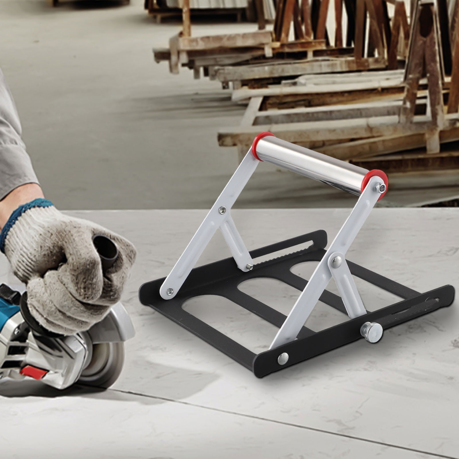 Height Adjustable Cutting Machine Support Frame Table Saw Stand 55 135mm