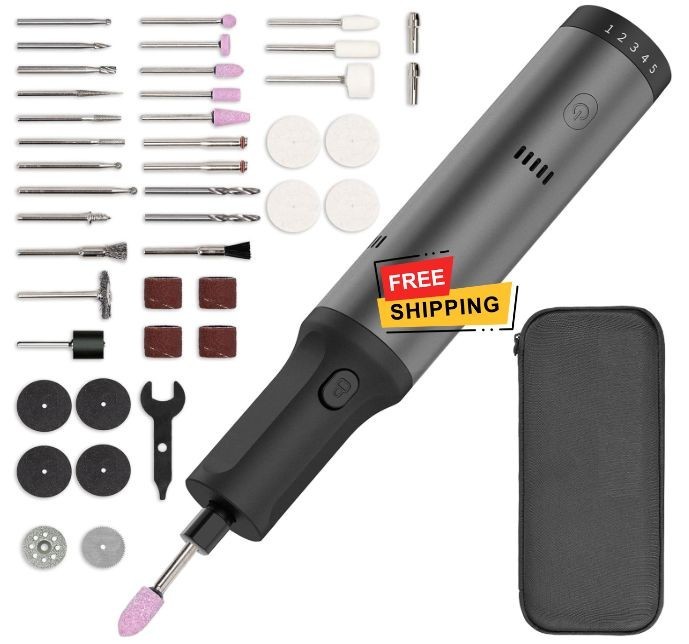 Herramienta rotativa 7.2V potente, 5 velocidades, 42 accesorios multifunción