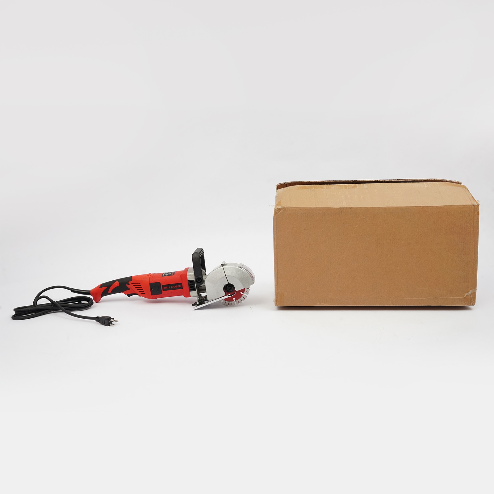 Electric Wall Groove Cutting Machine Concrete Wall Grooving Chaser w/5 Saw Blade