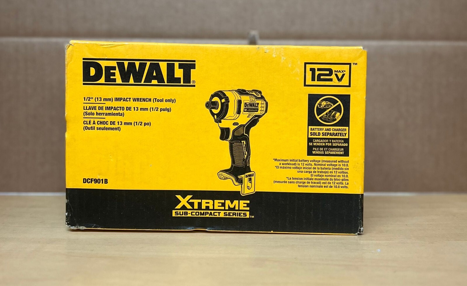 New DEWALT DCF901B XTREME * Brushless 1/2 in. Cordless Impact Wrench (Tool Only)
