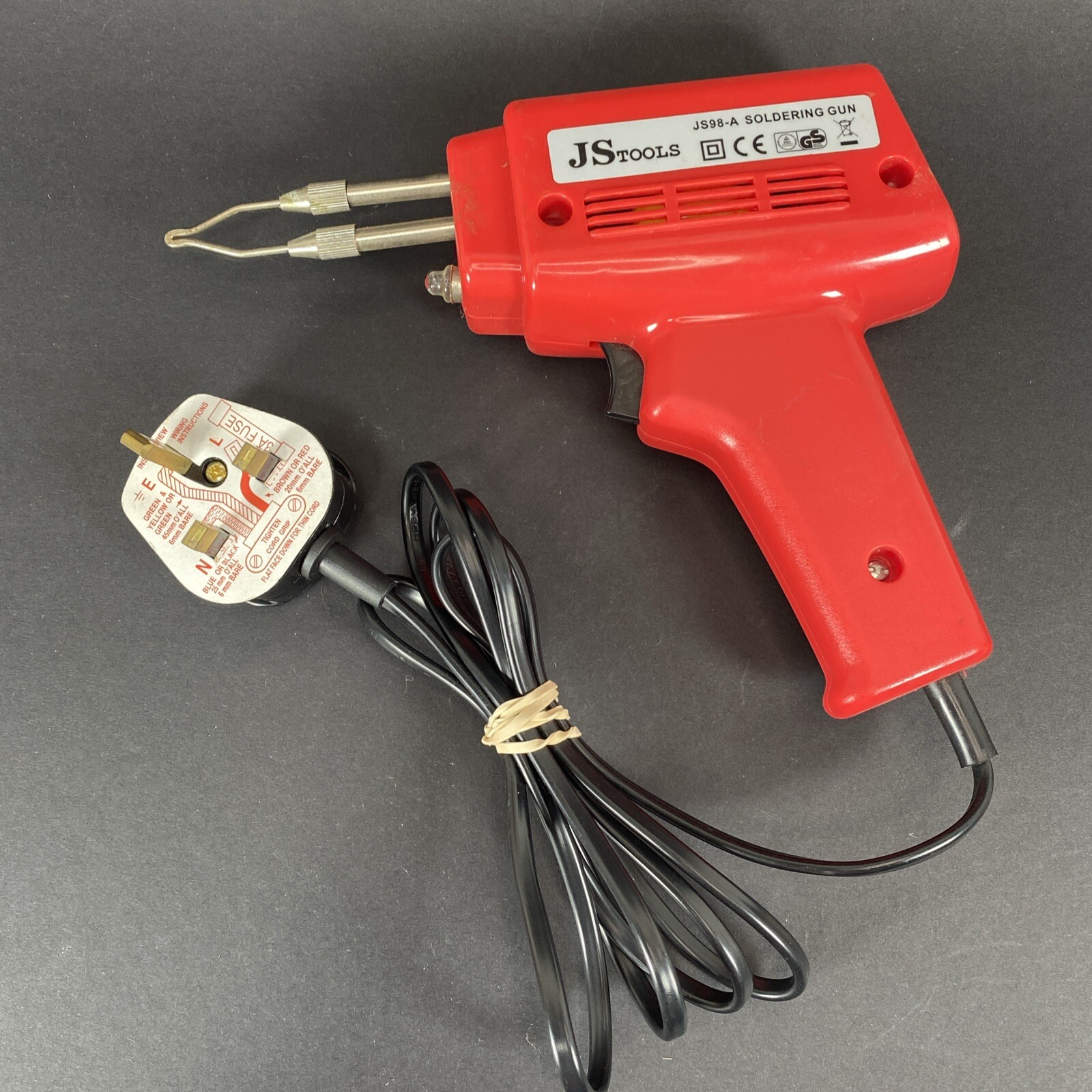 JS TOOLS JS98-A 100w 220-240v SOLDERING GUN – UK 3-Prong Plug – NEW