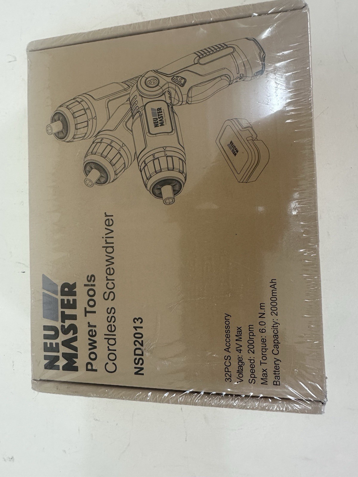 NEU MASTER NSD2013 Cordless Screwdriver Set Sealed New