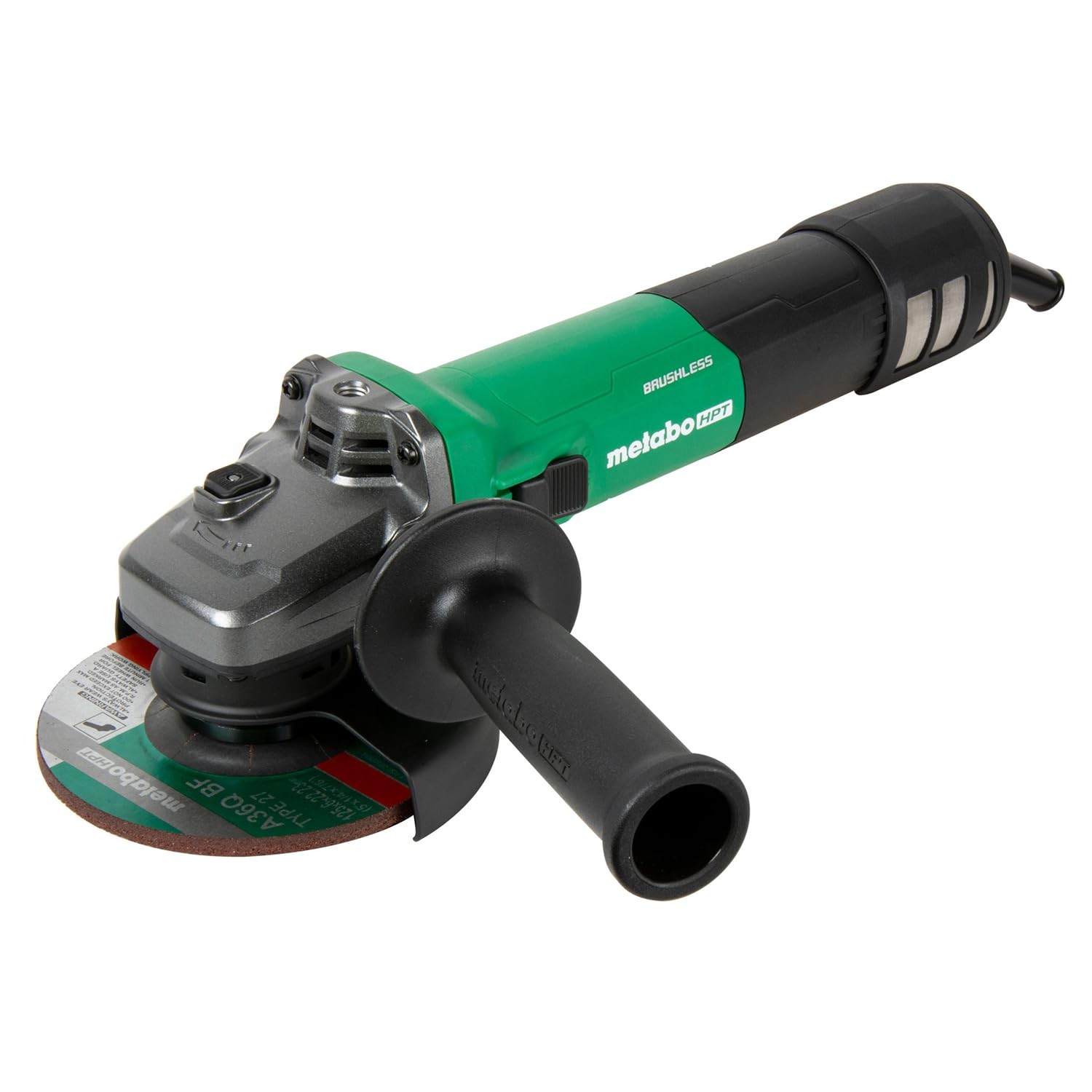 5-Inch Angle Grinder, 12-Amp AC Brushless Motor, Variable Speed, 6 Speed Modes,