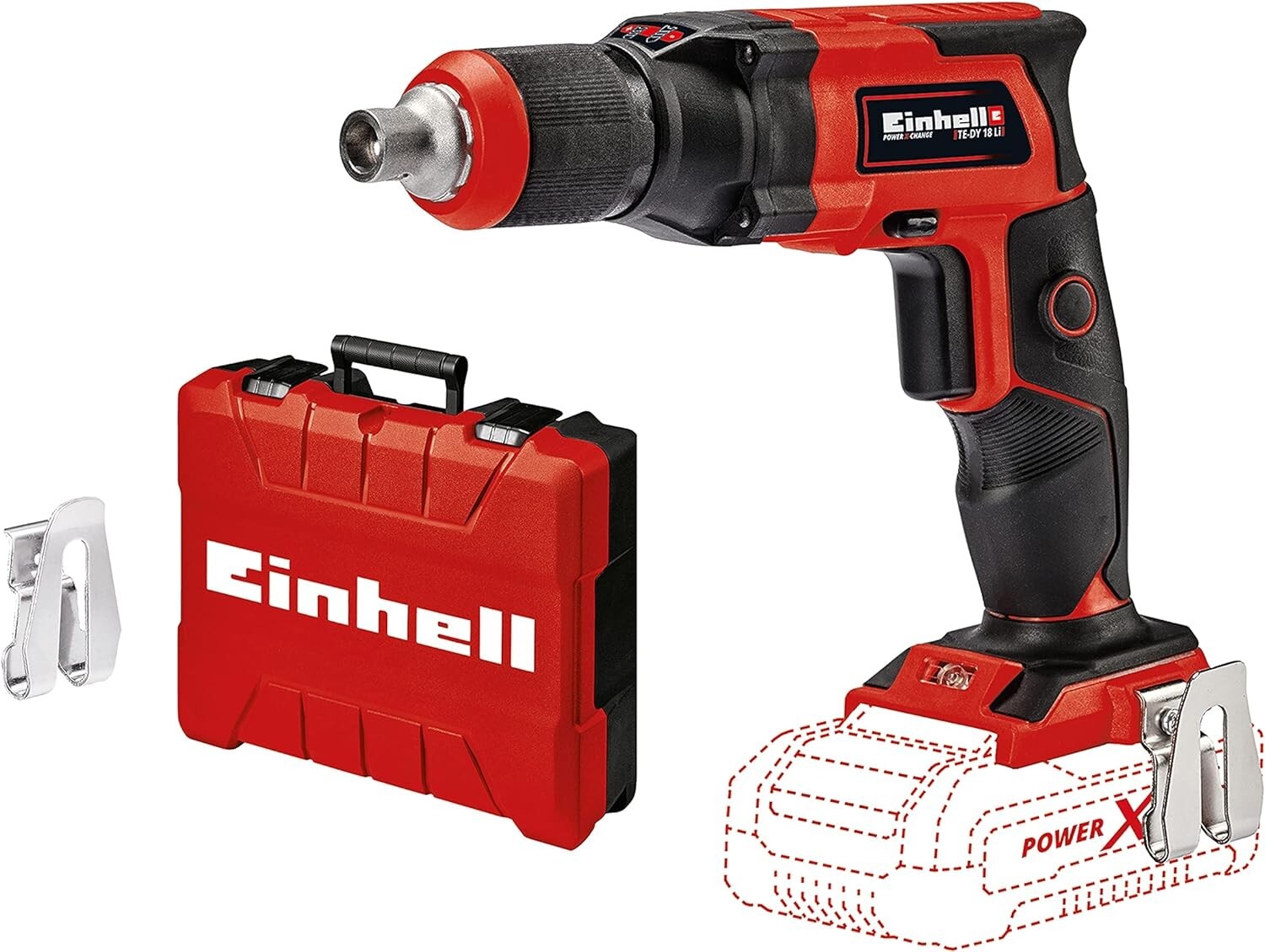 Einhell TE-DY Power X-Change Cordless 1/4&Prime; Drywall Screwdriver w/ Hard Case
