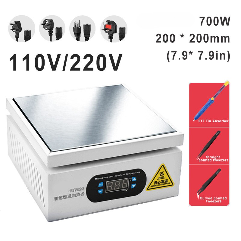 20*20CM Hot Plate Electronic Preheating Station for BGA Heating Work Tool Set