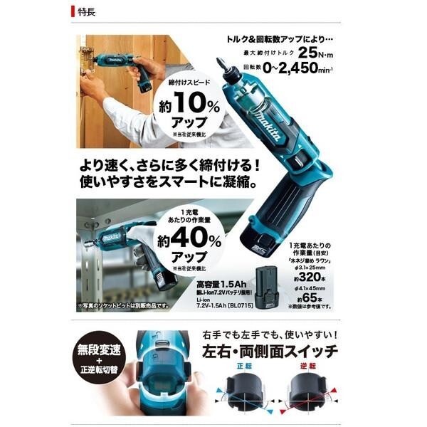 Makita TD022DZW 7.2V Rechargeable Pen Type Impact Driver White Body Only JAPAN