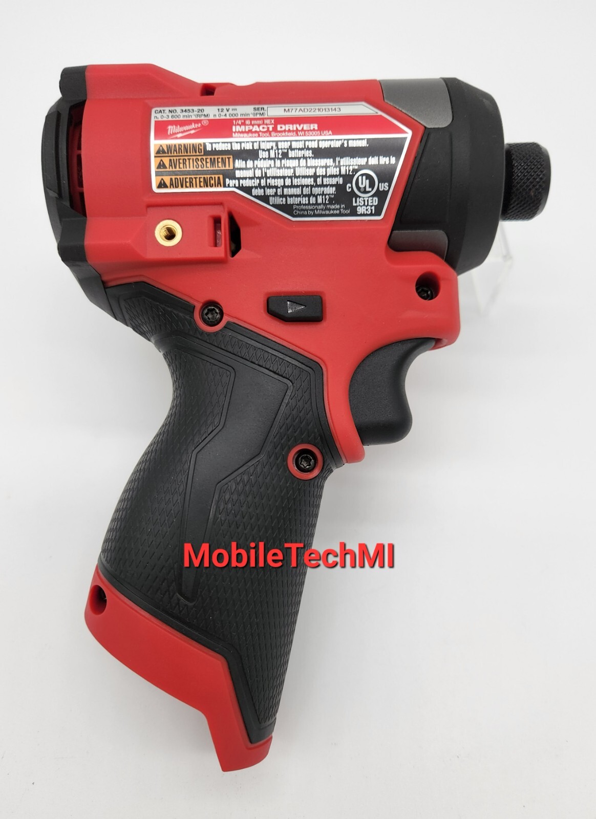 Milwaukee M12 FUEL 1/4&Prime; Impact Driver 3453-20+ 4.0Ah Battery Charger Kit GEN 3