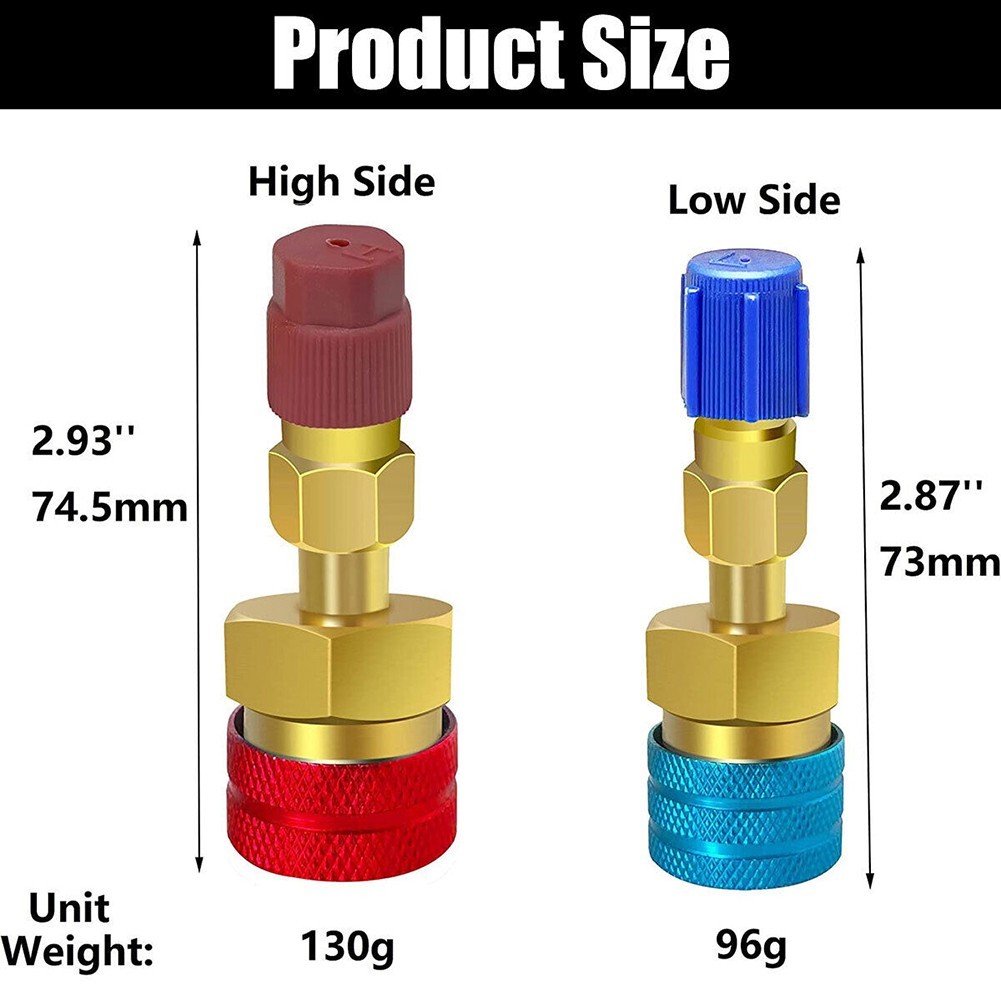 Brass For R1234YF Quick Couplers for Automotive Climate Control Repair