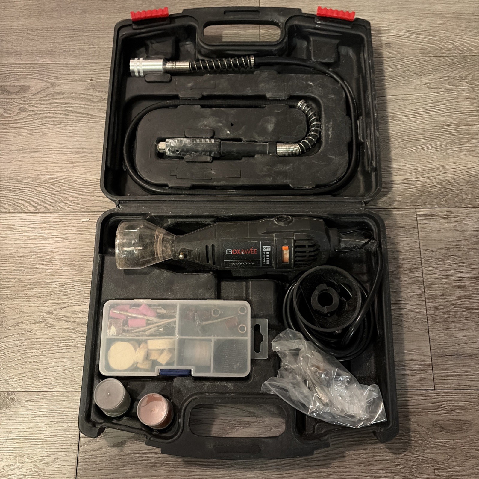 Rotary Tool Kit with MultiPro Keyless Chuck and Flex Shaft -140pcs Accessories V