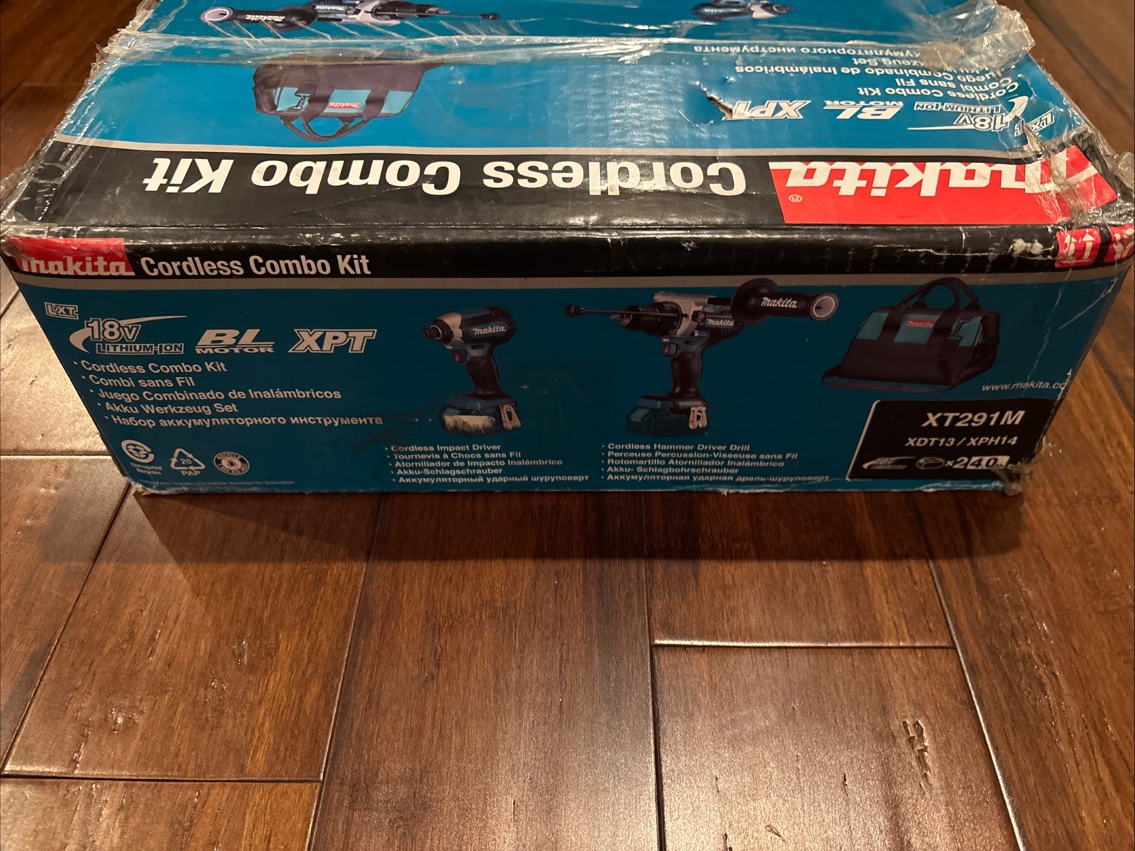 Makita 18V LXT Lithium-Ion Brushless Cordless Combo Kit 4.0Ah (2-pc) w/Carry Bag