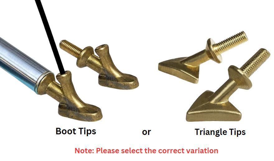 Plastic Welder Boot or Triangle Tips for Jounjip or Gino Brand Kit 2 Pieces