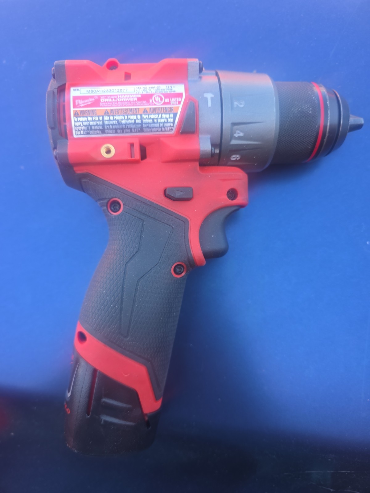 Milwaukee 3403-20 M12 FUEL Cordless 1/2 in. Drill/Driver – Red/Black