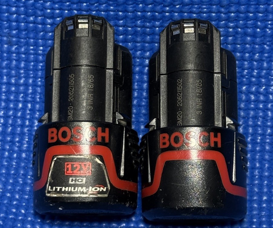 [2-PACK] BOSCH [BAT413] GENUINE 12V MAX 2.0 AH LITHIUM-ION BATTERY PACK