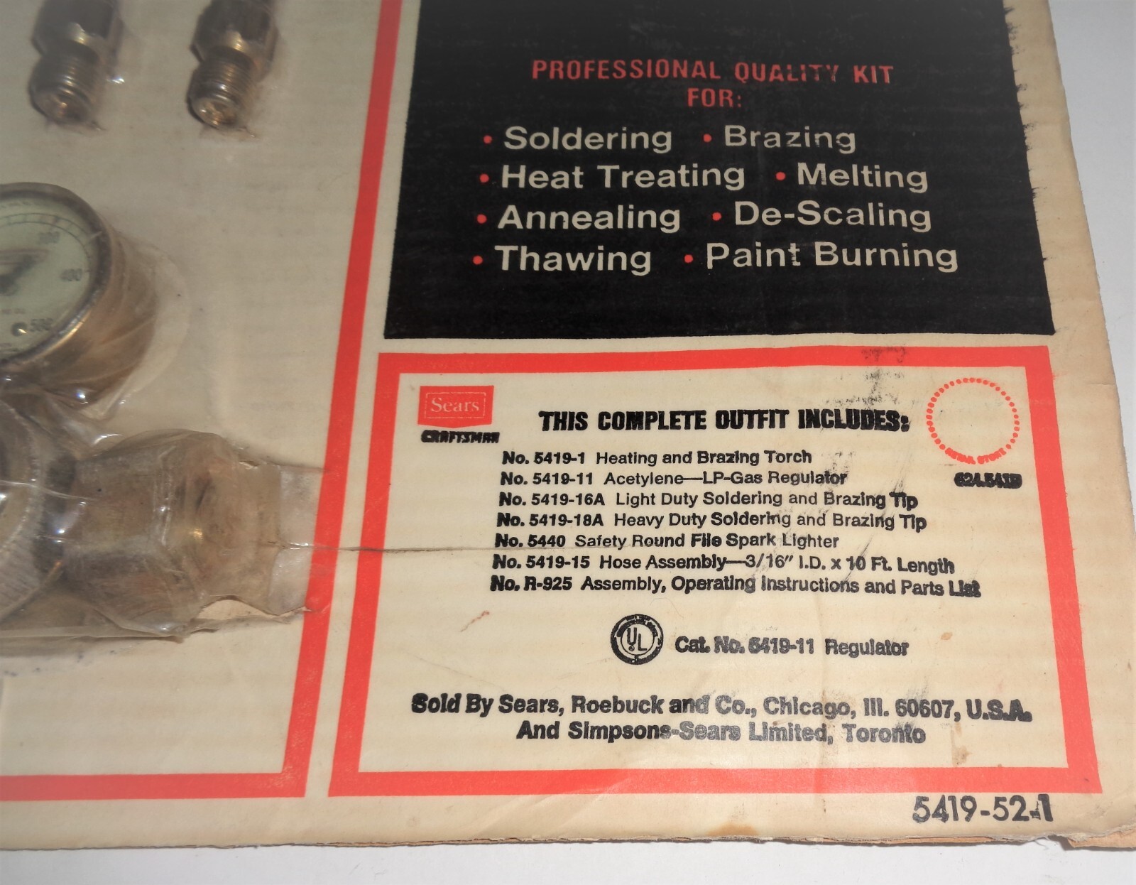 Sears Craftsman Soldering Brazing Melting Heat-treating Annealing Descaling Tool