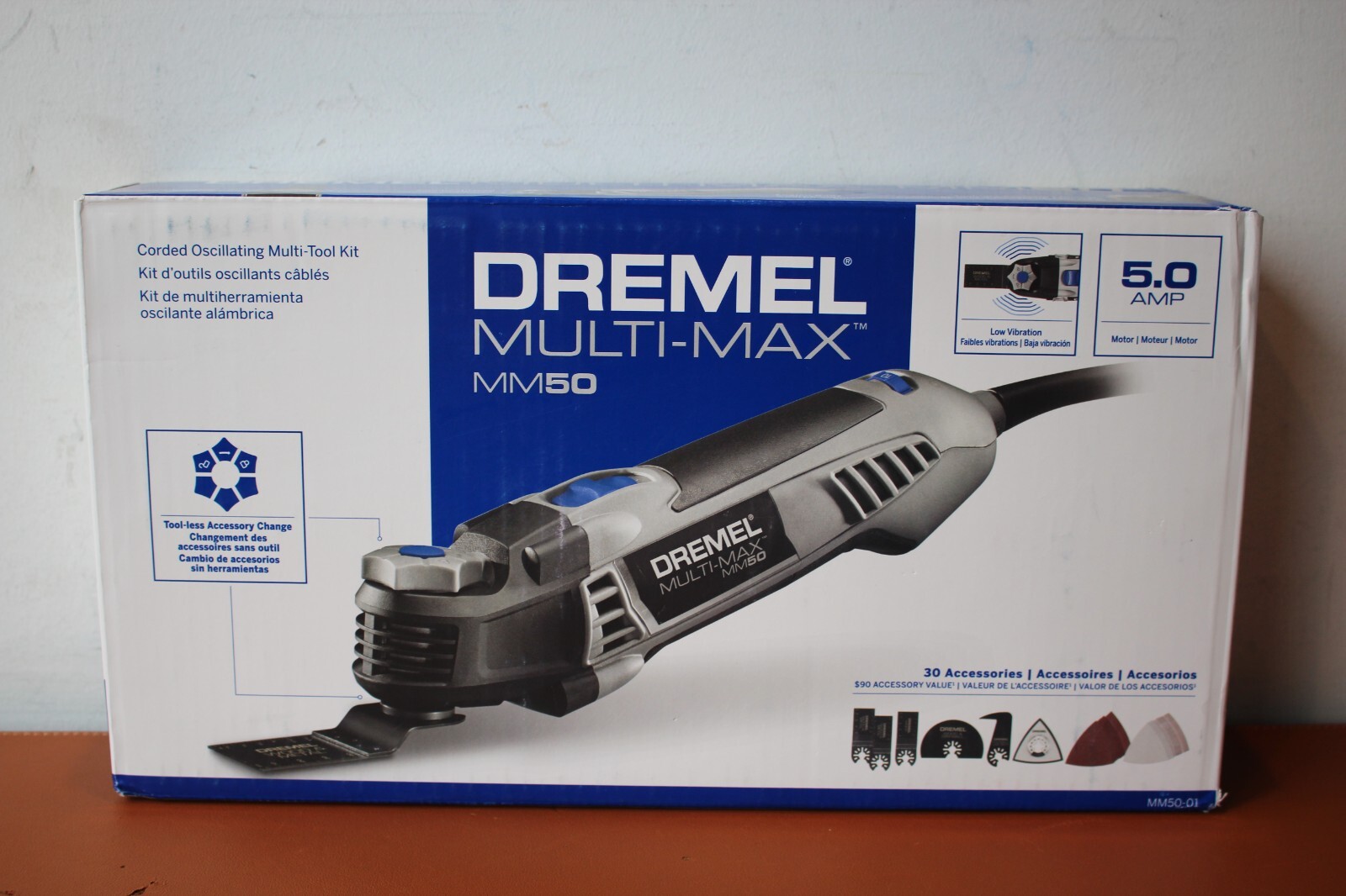 Dremel Multi-Max MM50 Corded 5.0A Corded Oscillating Multi-Tool Kit w/30 Acc.