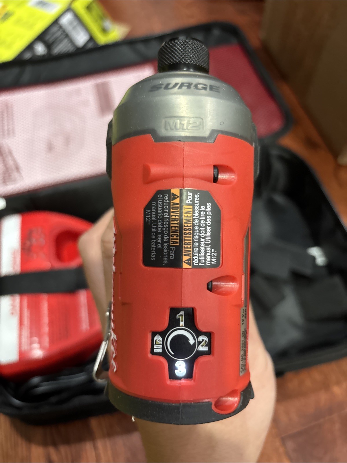 Milwaukee 2551-20 M12 FUEL SURGE 12V 1/4&Prime; Hex Hydraulic Impact Driver Full Kit