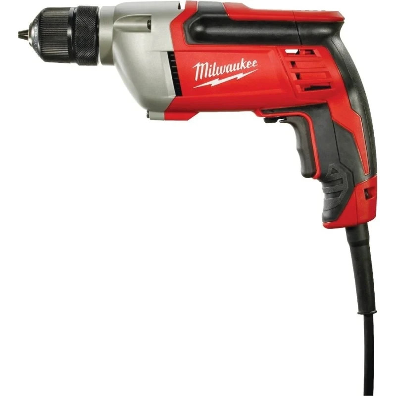 8 Amp Corded Electric Drill 3/8&Prime; Keyless Chuck Variable Speed 2800 RPM