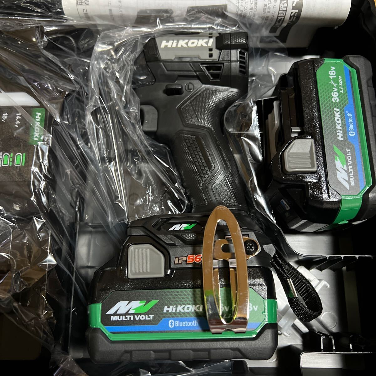 HiKOKI WH36DD(2XHBSZ) 36V Impact Driver Strong Black with Battery Charger Case