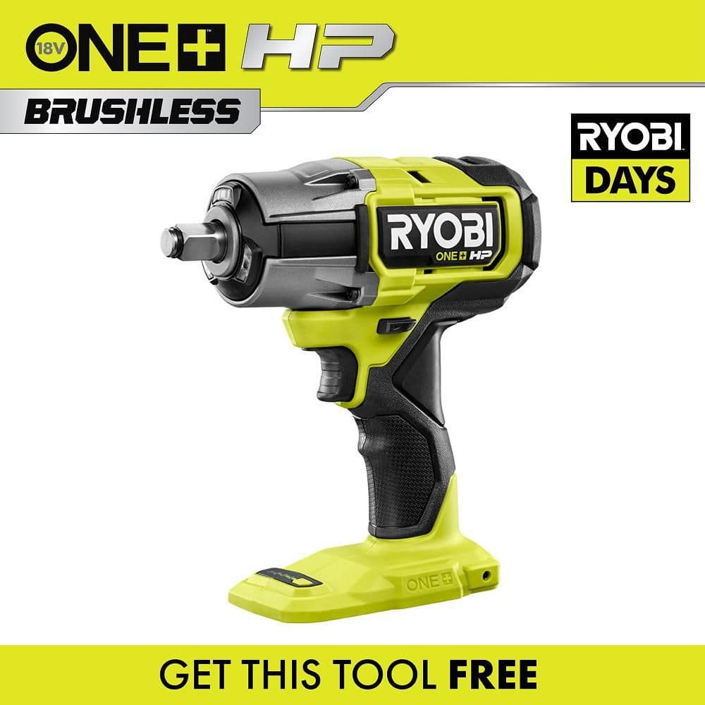 RYOBI ONE+ HP 18V Brushless Cordless 4-Mode 1/2 in. Impact Wrench (Tool Only)