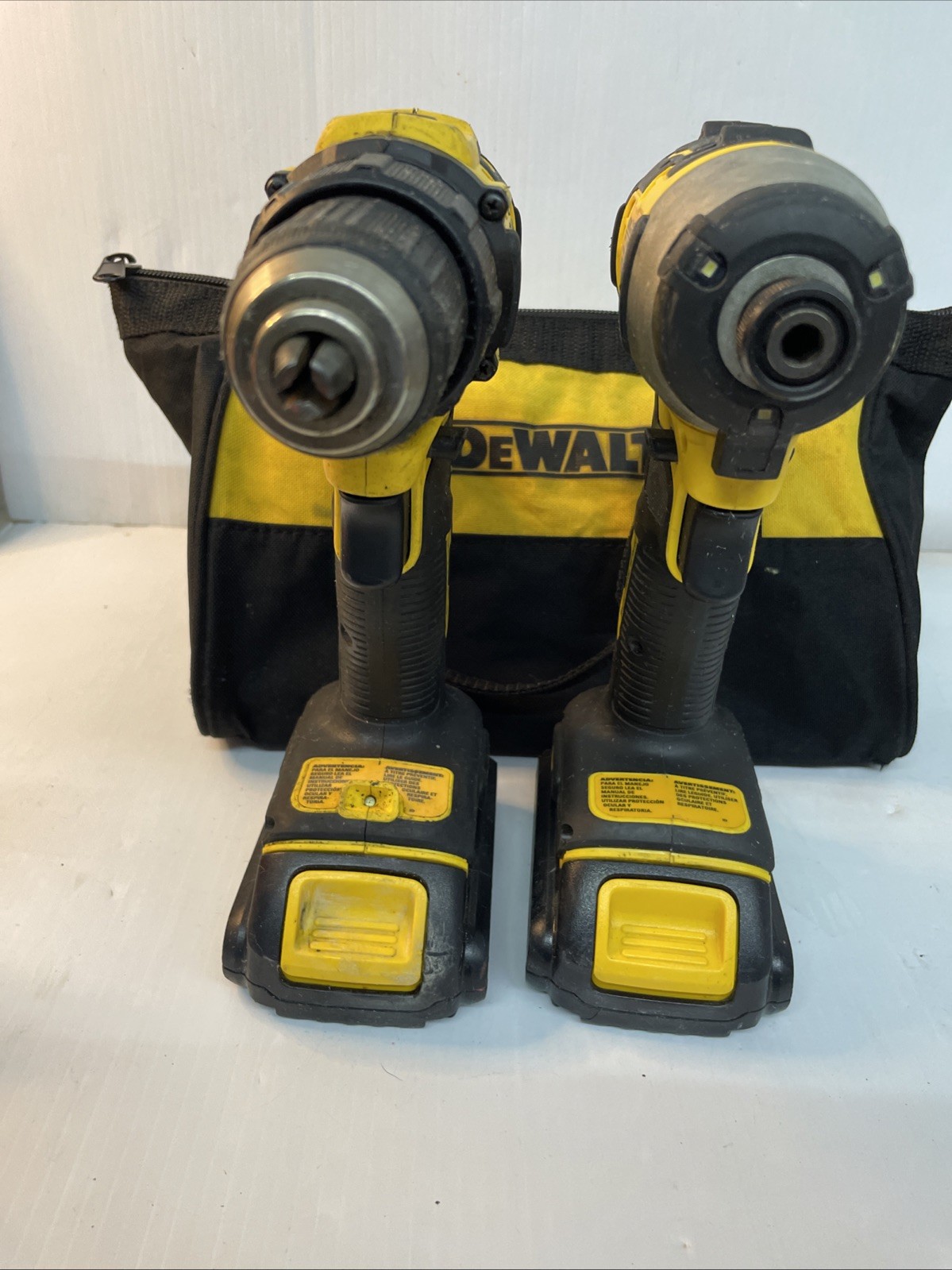 DeWalt DCD708 1/2&Prime; Drill Driver & DCF809 1/4&Prime; Impact Driver + Battery & Charger