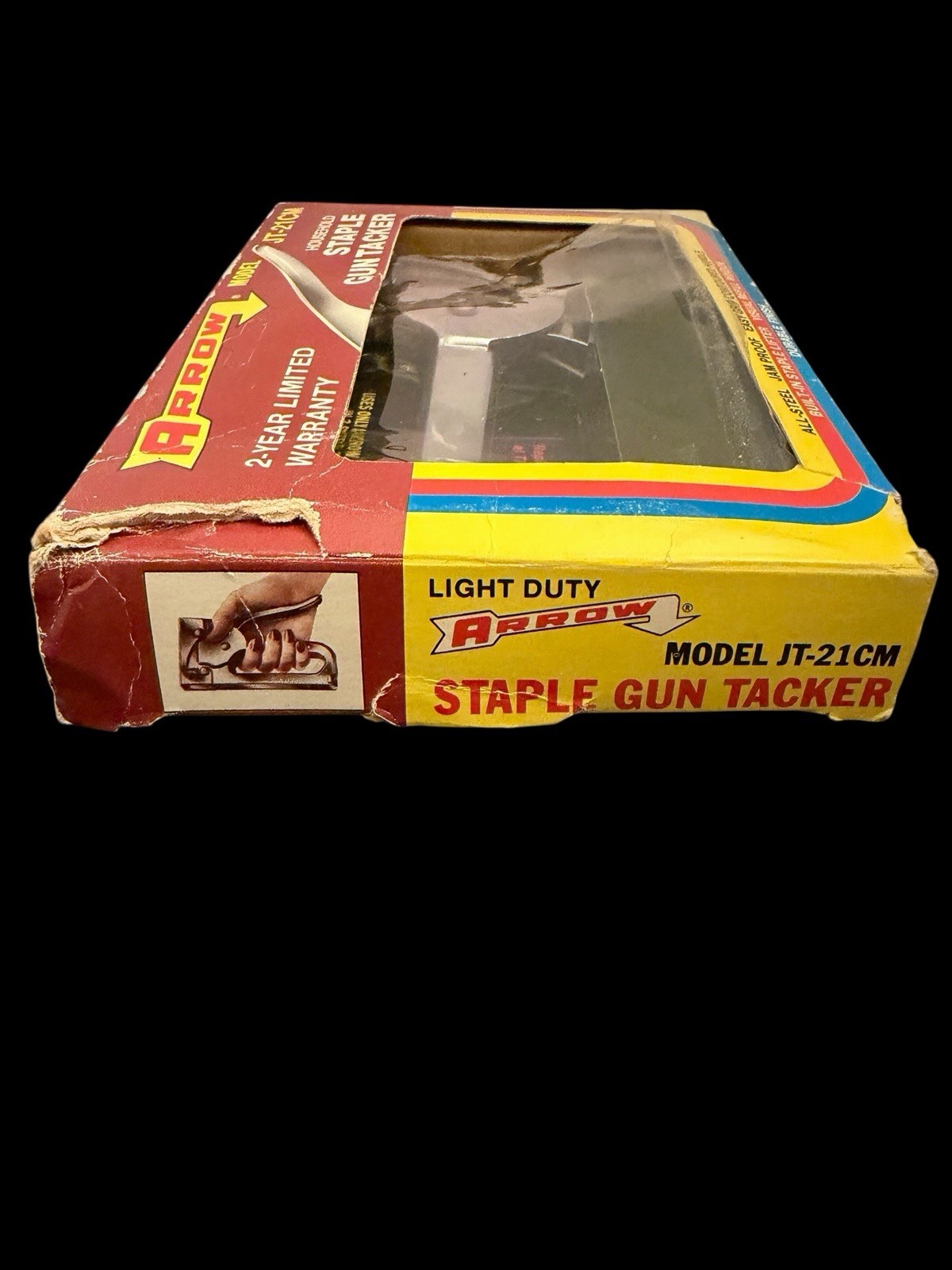 Arrow JT-21CM Household STAPLE GUN TACKER. In original box. Tested-works!