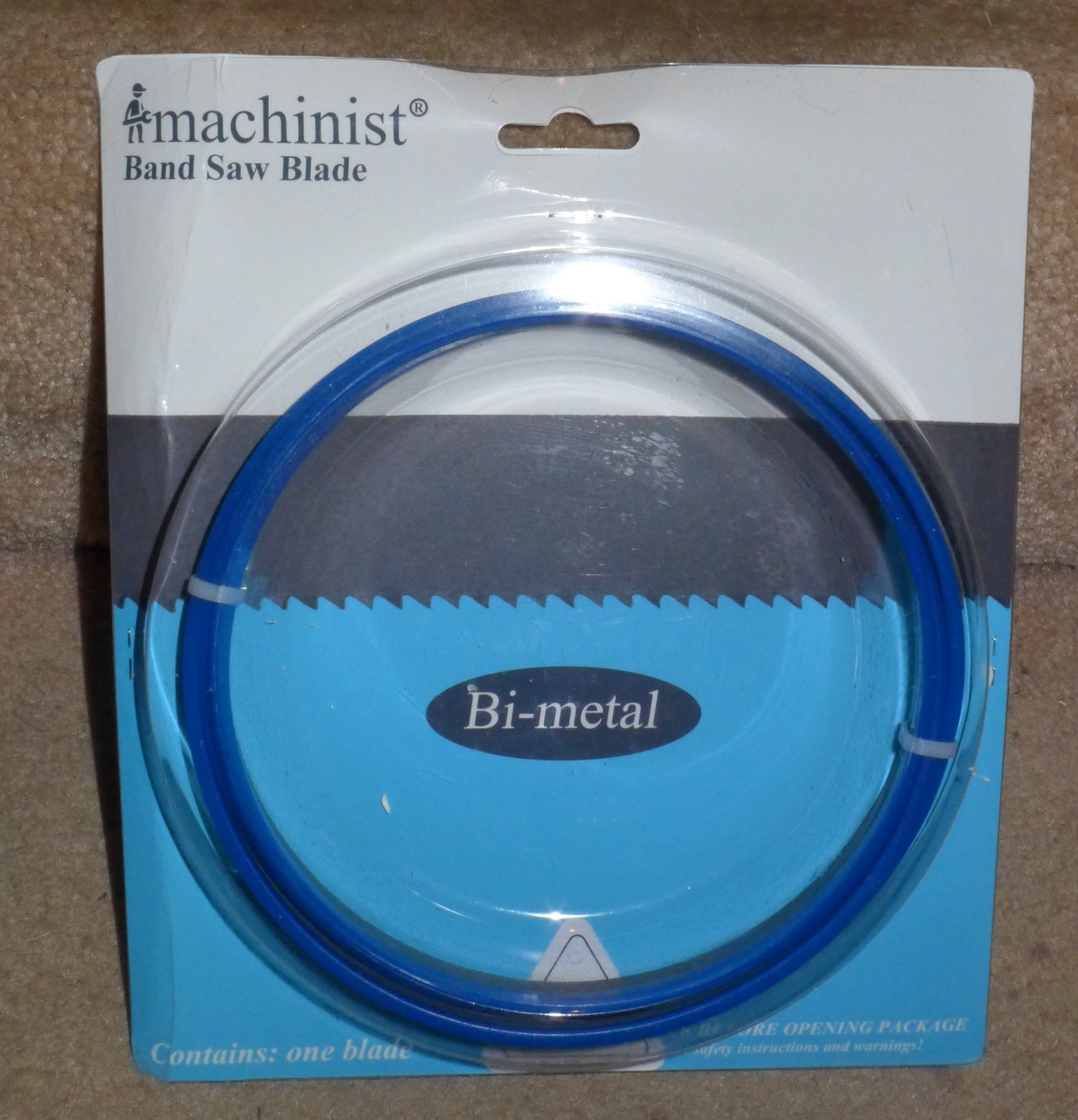 S621224 62&Prime; Long 1/2&Prime; Wide .025&Prime; Thick BiMetal Band Saw Blade Soft Ferrous Metal