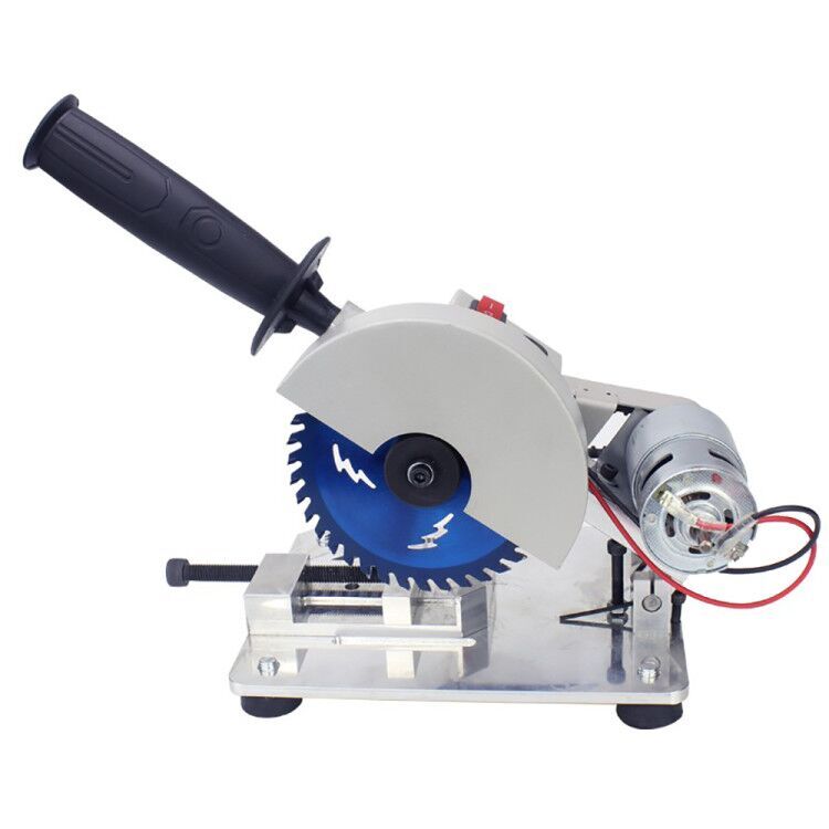 Mini Table Saw 4in 0-45° Miter Saw Portable Small Hobby Chop Saw Cutting Machine