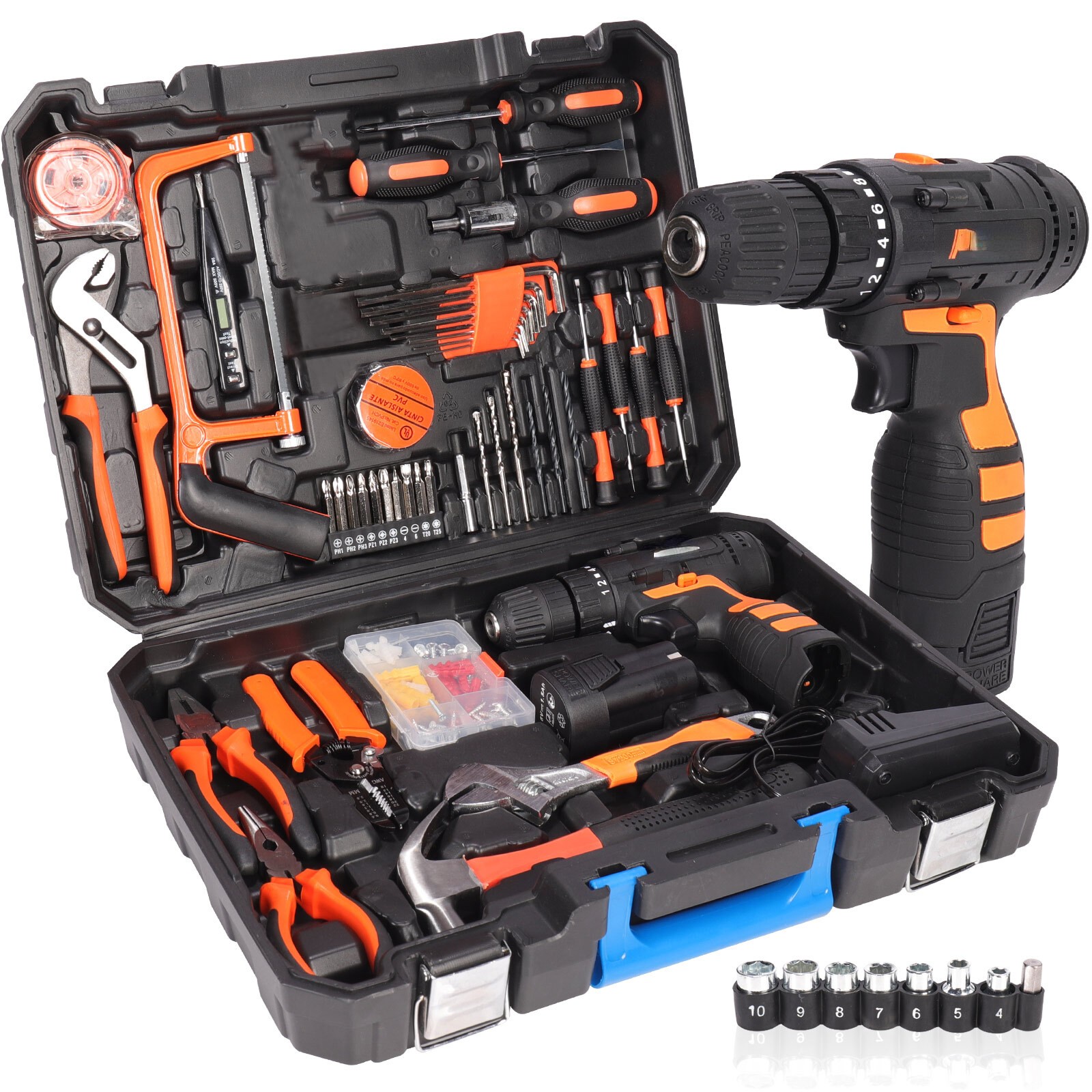 120PCS Cordless Drill Set 21V Electric Drill Power Tool Kit for DIY Home Repair1