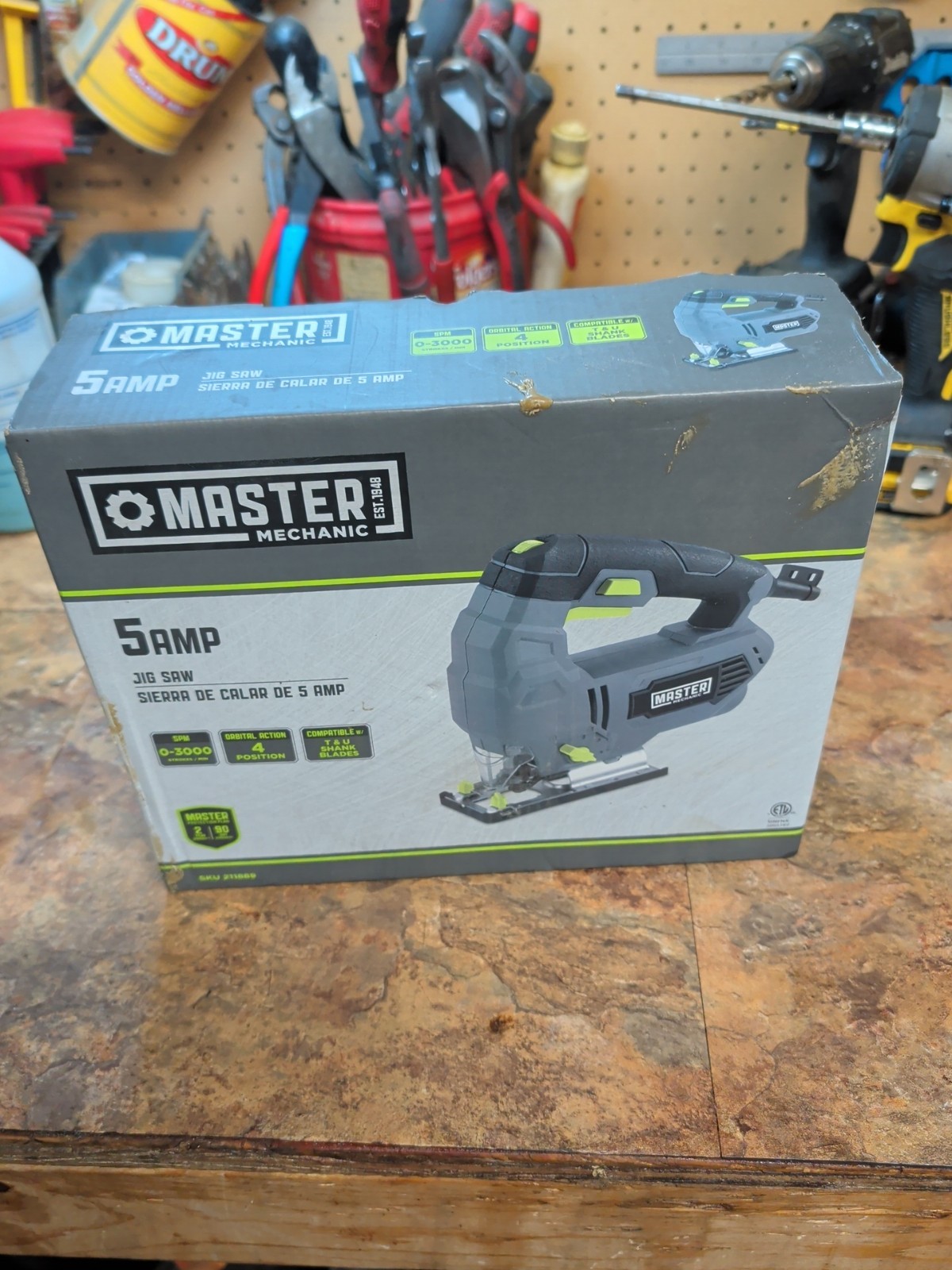 Master Mechanic Jigsaw 0-3000 SPM 5-Amp SKU: 211889