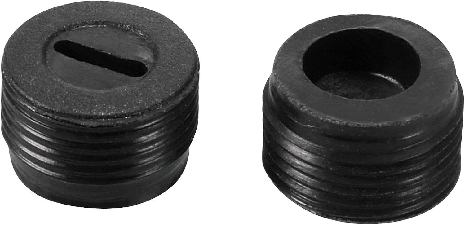 2 PC Carbon Brush Holder Caps 14mm OD Plastic Motor Brush Cover Replacement