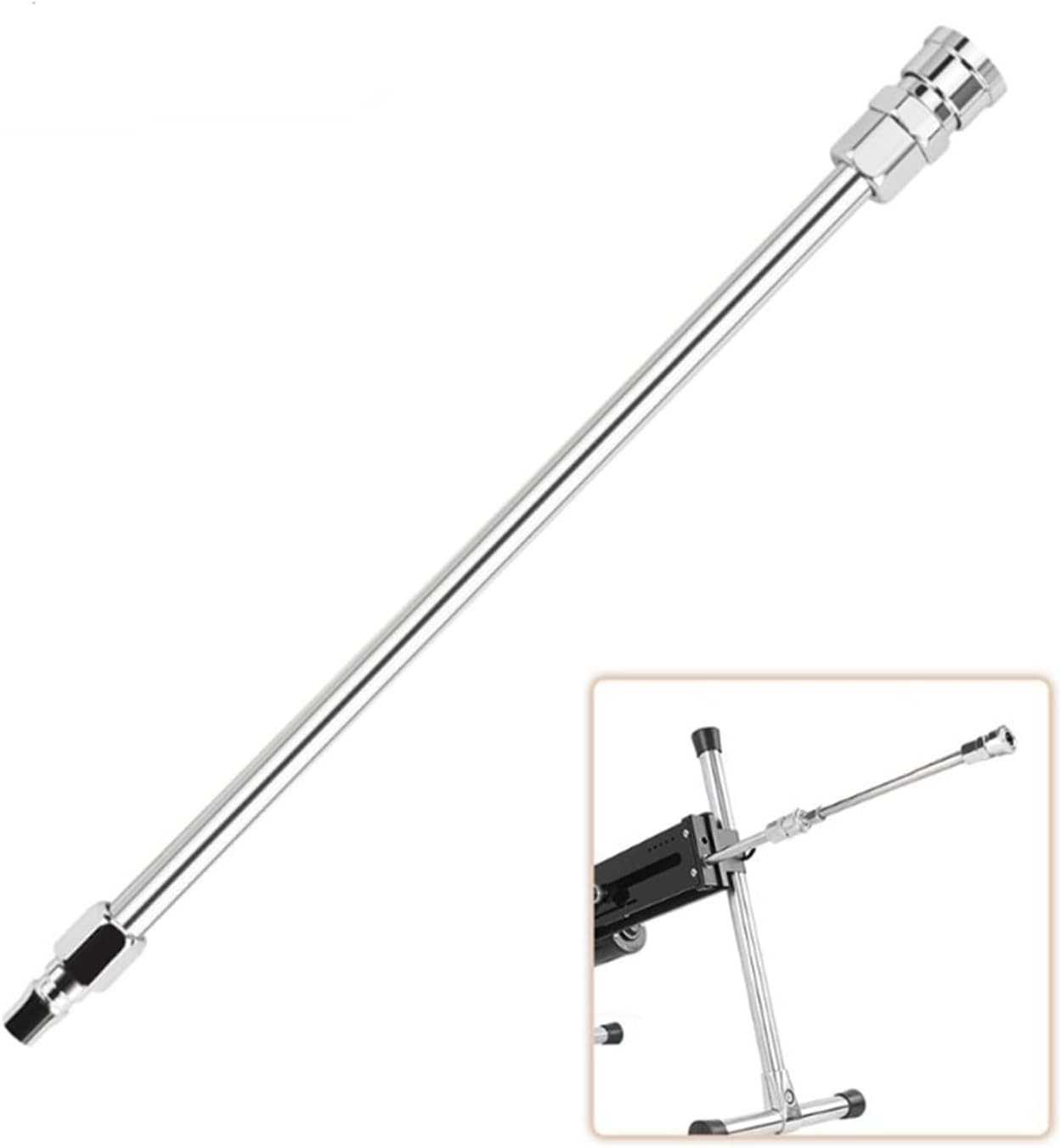 Reciprocating Machine Extension Rod 30 Centimeters Stainless Steel Quick Connect