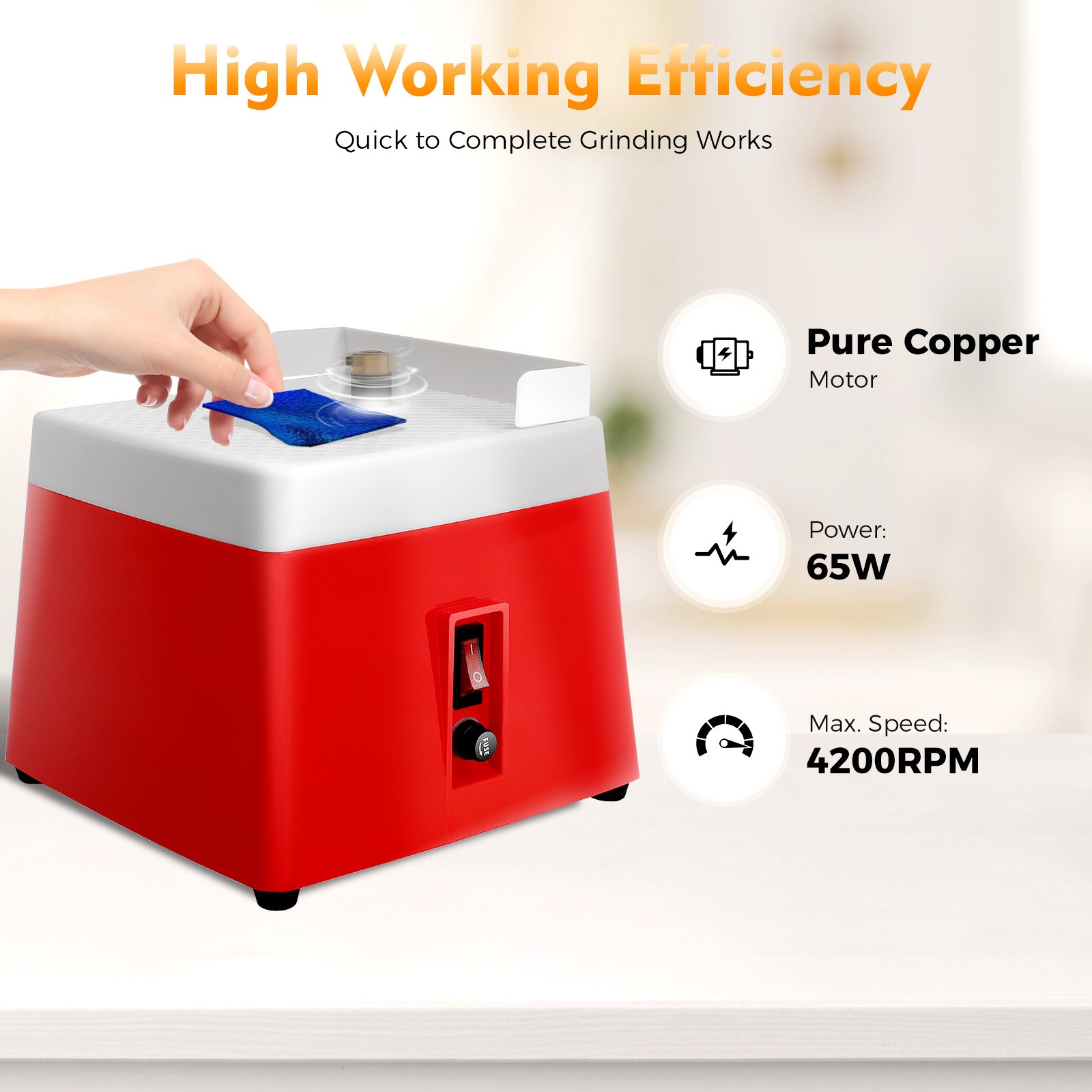 Electric Grinder Knife-Sharpener Sanding Machine Glass Ceramic Grinding Machine