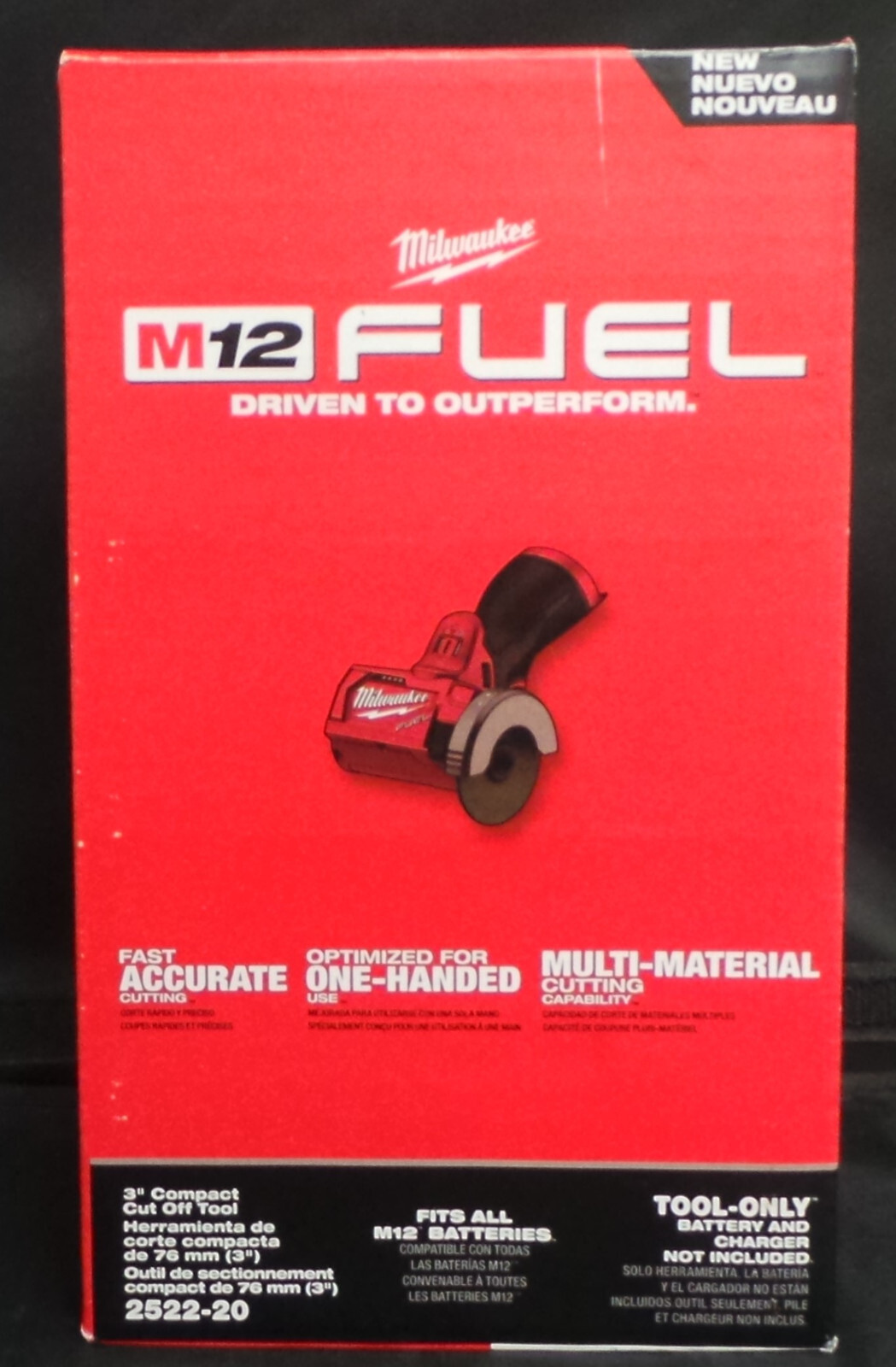 Milwaukee 2522-20 M12 12 Volt FUEL™ 3&Prime; Compact Cut Off Tool BRAND NEW