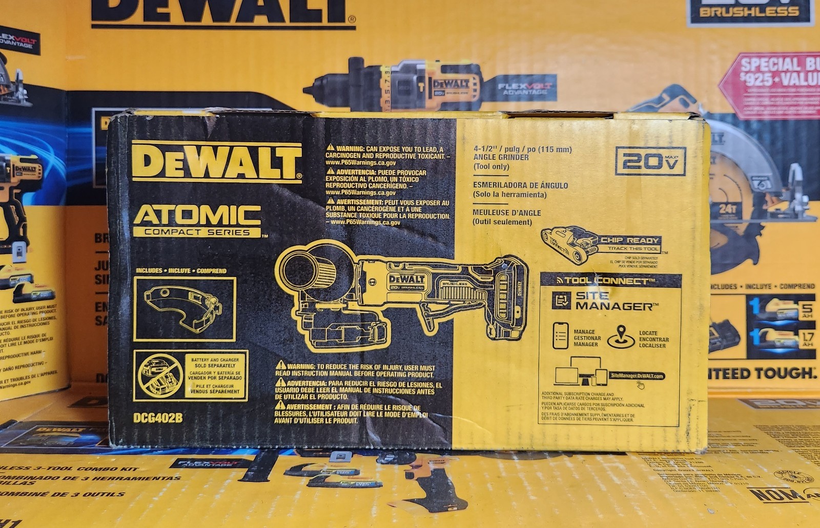 ⭐️NEW 2026 Release⭐️ DeWalt 20V MAX ATOMIC 4.5&Prime; Brushless Angle Grinder DCG402B