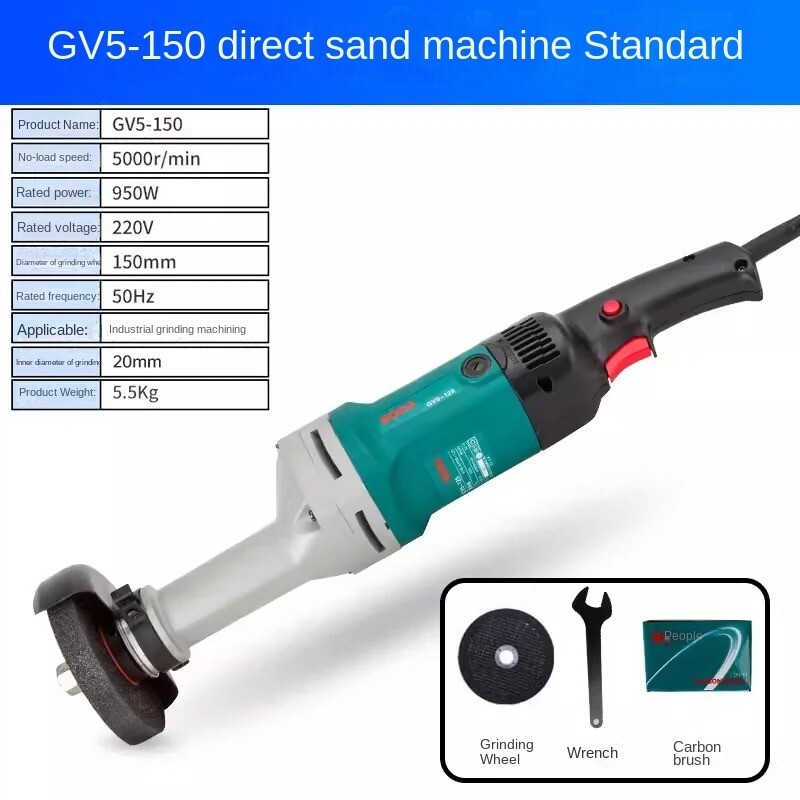 Handheld Straight Grinder Industrial Metal Polishing Grinding Machine 950W