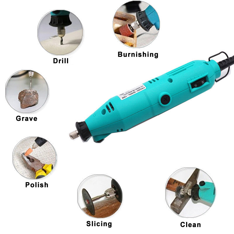 110V/220V Mini Electric Variable Speed Grinder Rotary Tool Kit Engraving Pen New