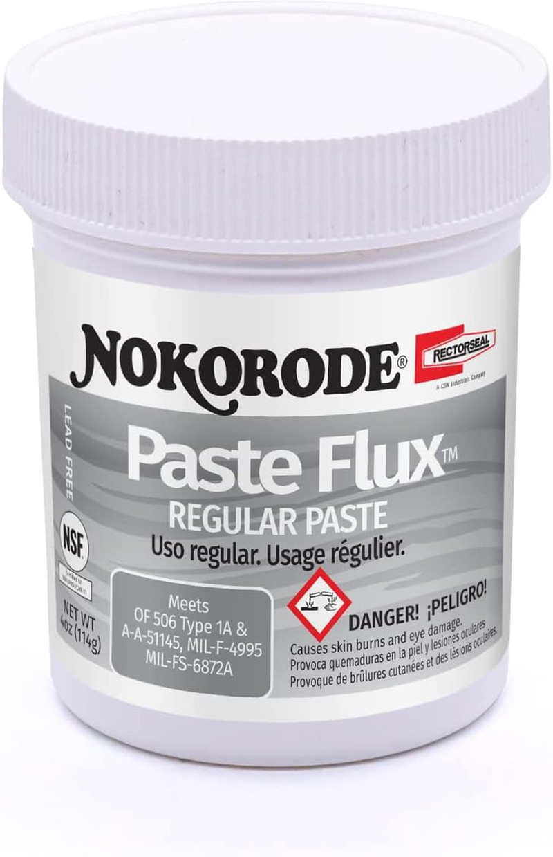 Nokorode 14010 Regular Paste Flux, Cleans and Fluxes, Plumbing, 4 oz