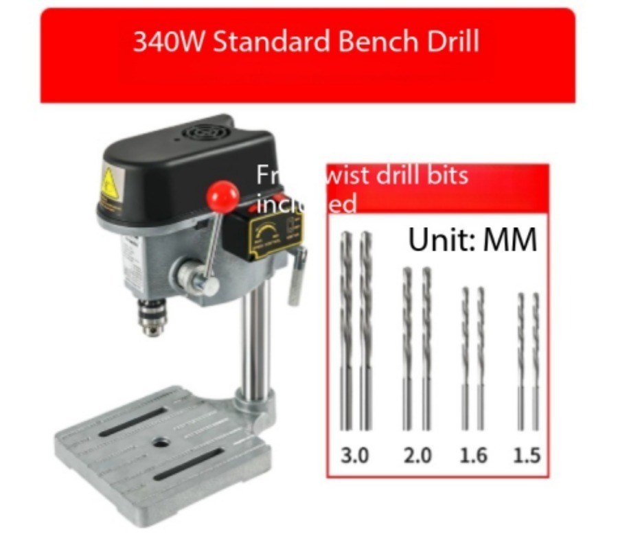 Precision Bench Drill: 220V Industrial-Grade Mini Multifunction Drilling Machine
