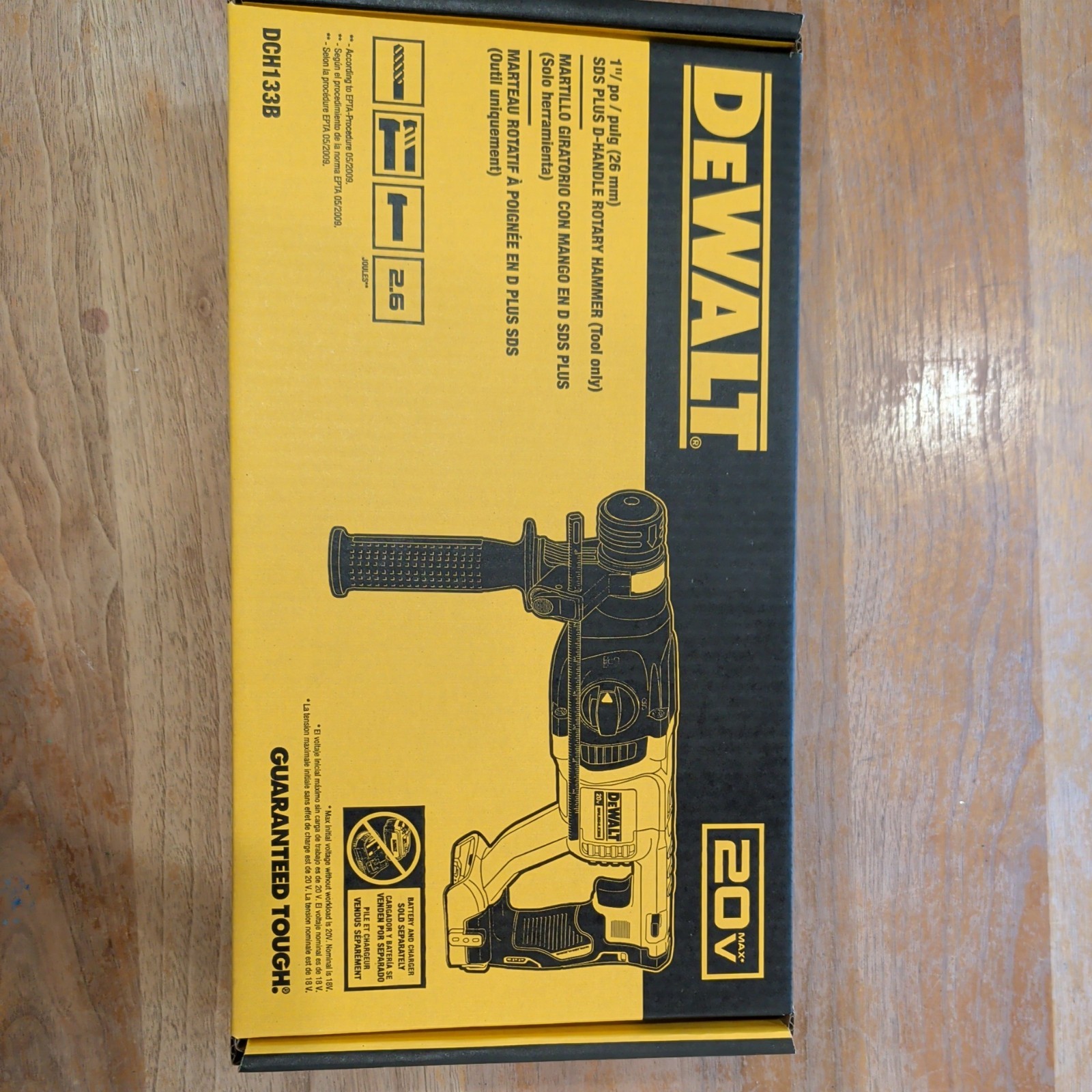 DEWALT DCH133B 20V Max XR Rotary Hammer Drill