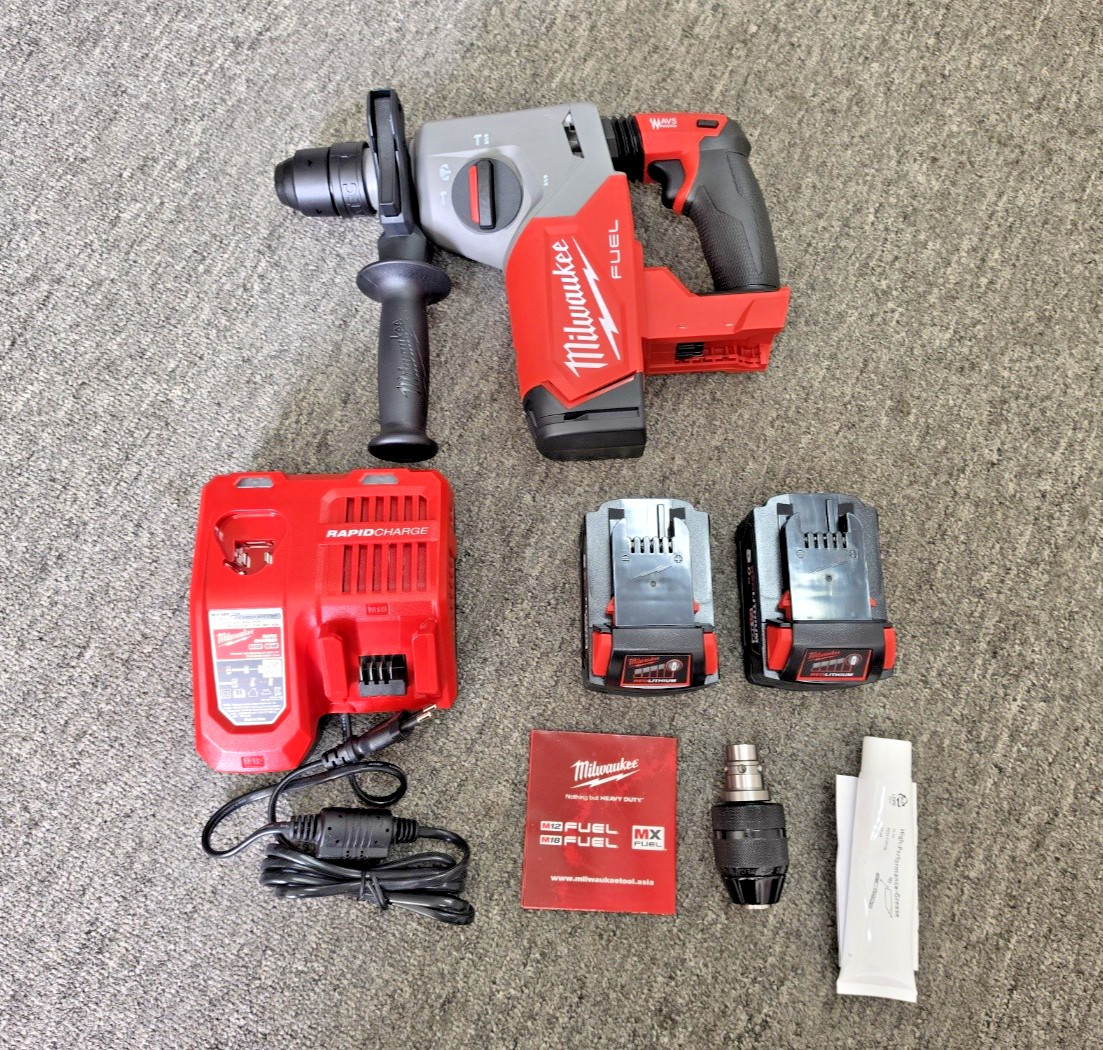 Milwaukee M18 FHX RotaryHammerDrill BL 18V 2x5Ah 1330Rpm 4800bpm 2.7JCharger220V