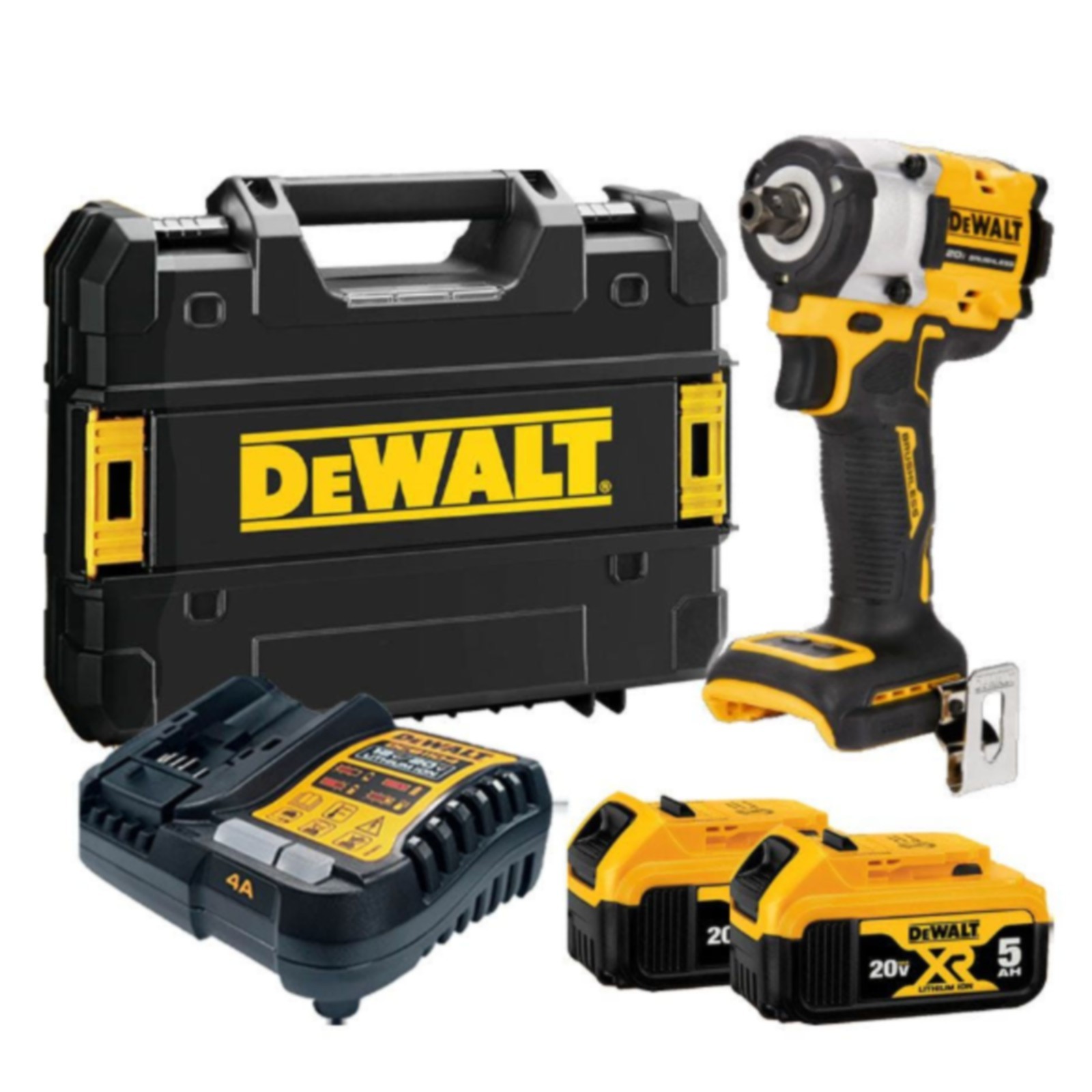 DEWALT DCF922P2 20V XR 1/2&Prime; Impact Wrench Brushless 5Ah 2 Batteries Kit