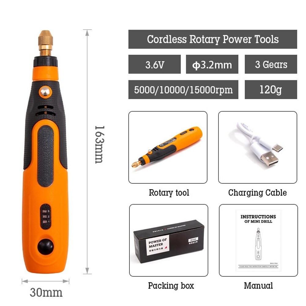 49pcs Abrasive Rotary Tool Grinding Sanding Cutting Polishing Accessories Set