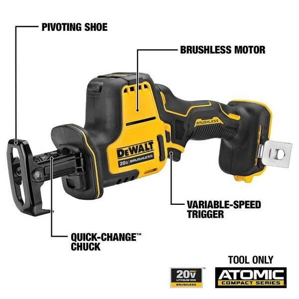 DEWALT CANADA 20V Cordless Brushless One-Handed Reciprocating Saw (Bare)