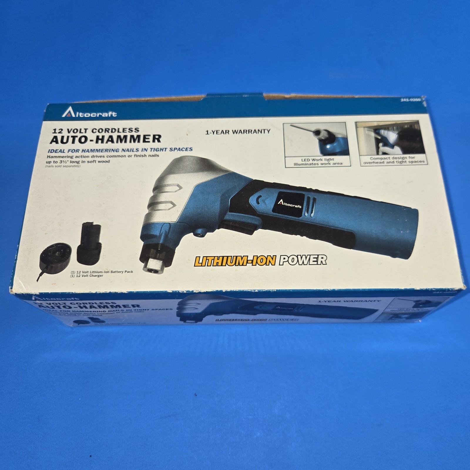 AltoCraft Auto-Hammer 241-0260 Cordless 12 Volt Battery,W/Charger NEW