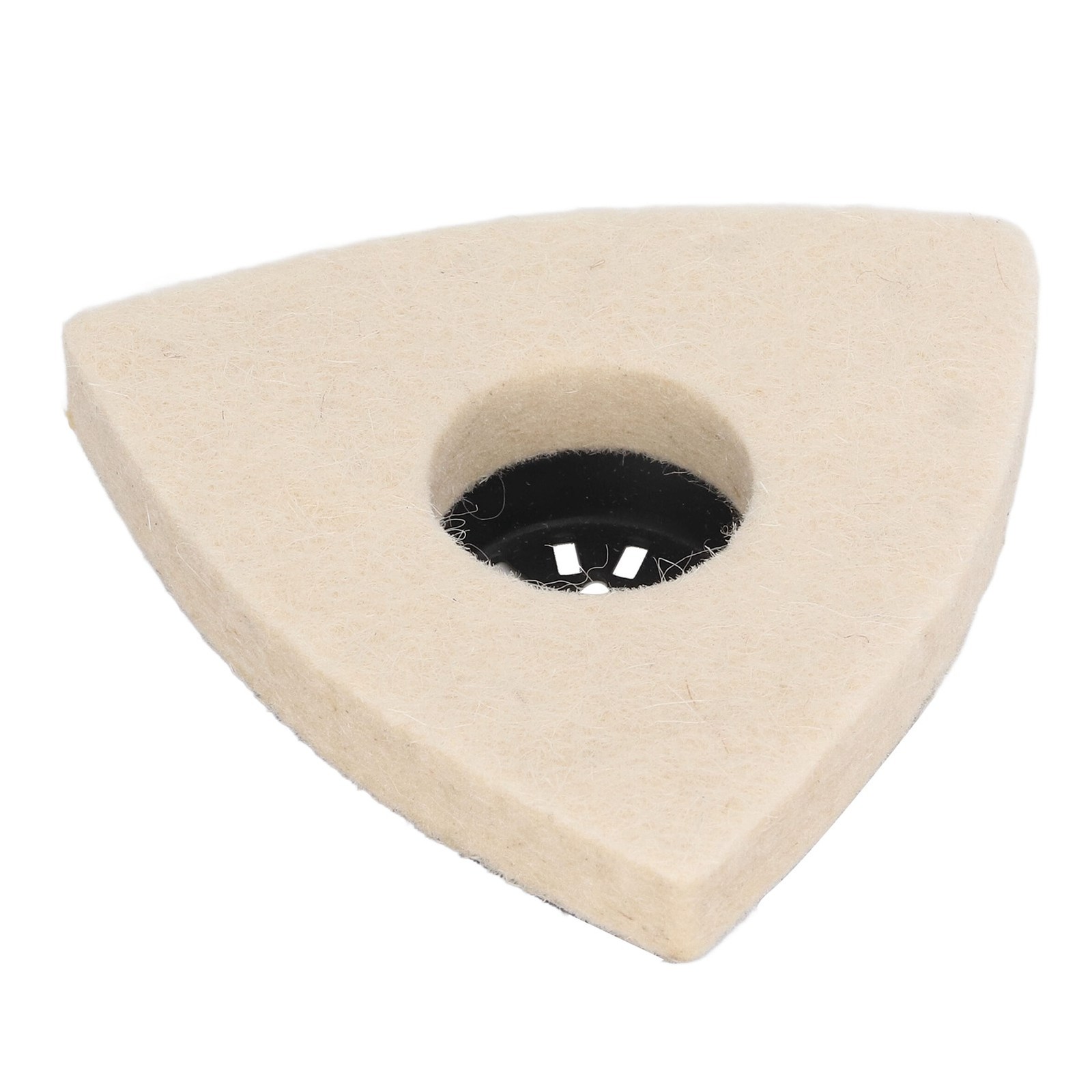 5-Pack Wool Polishing Pad With Base Triangular Felt Buffing For Oscillating Tool