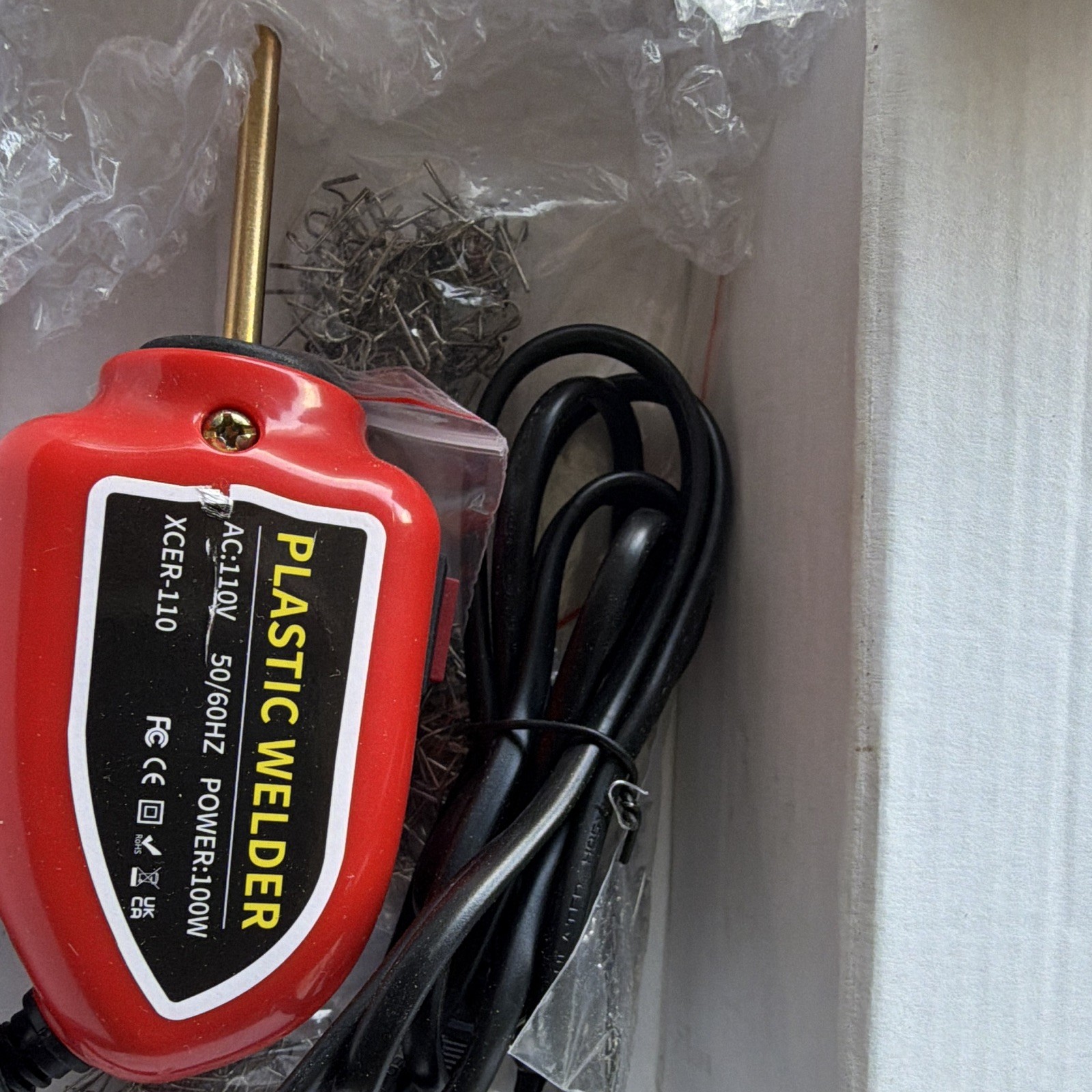 Plastic Welder Kit AC: 110v 50/60hz Power 100w Hot Stapler