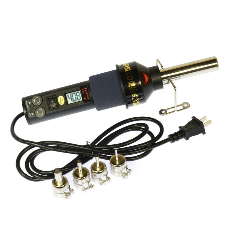 110V BGA Nozzle 450℃ 200W LCD Soldering station Hot Air Gun ICs SMD Desolder.