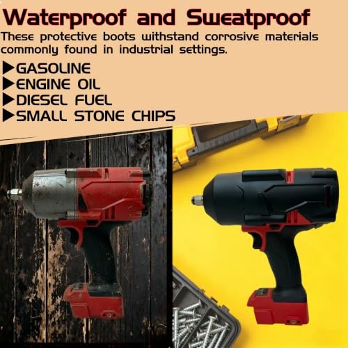 Protective Boot for M18 FUEL 1/2&Prime;&3/4&Prime; High Torque Impact Wrench () | Black