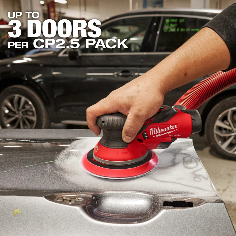 Milwaukee 2585-22CX M12 FUEL 12V 6&Prime; Random Orbital Sander Kit (3/16&Prime;)